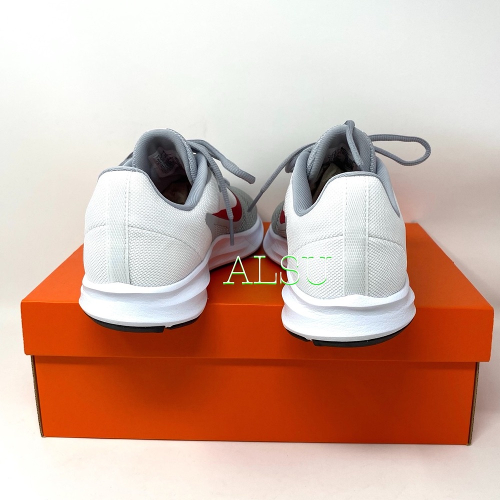 Nike Downshifter 9 Wolf Grey Canvas Men’s Sneakers - Picture 3 of 12